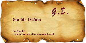 Geréb Diána névjegykártya